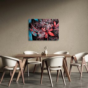 Abstrakcyjny obraz egzotycznych kwiatów (70x50 cm)