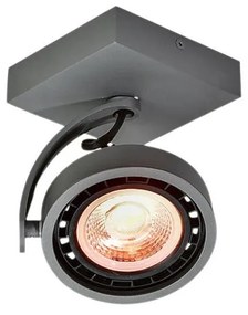 Szara lampa sufitowa z metalowym kloszem 12x12 cm Wally – GTV