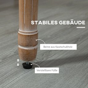 HOMCOM Krzesło Kuchenne Antyczny Styl Klasyczny Design Wygodne | Aosom PL