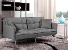 Sofa pikowana rozkładana Barton - popiel