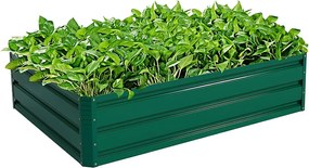 Ogrodowa skrzynia do roślin Grządka do sadzenia 120 x 90 x 30,5 cm