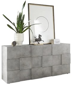 Komoda SERIAN szary beton