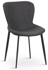 Ciemnoszare krzesło Ross – Unique Furniture