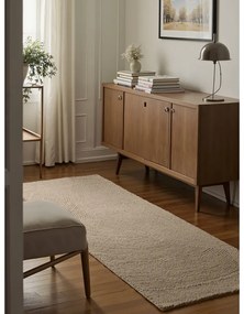 Beżowy wełniany chodnik tkany ręcznie 80x200 cm Eleni Light Beige – Hanse Home