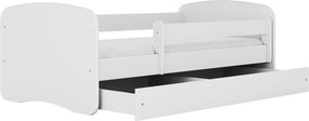 Łóżko dziecięce Babydreams bez obrazka 160x80 z materacem