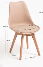 Zestaw 4 Krzese Synk Basic