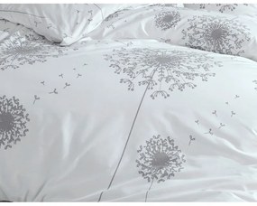 BedTex Bawełniana pościel Pampeliška szara, 220 x200 cm, 2 szt. 70 x 90 cm