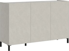 Komoda 3-drzwiowa Solaria 130x40x84 cm, biały połysk