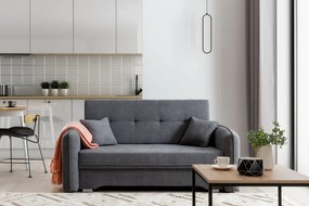 Rozkładana trzyosobowa sofa LAINE, szara