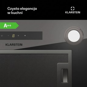 Klarstein Paolo 52cm 439m³/h Okap do Zabudowy Czarny