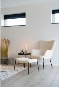 Kremowy fotel z imitacji futra Glasgow – Bonami Essentials