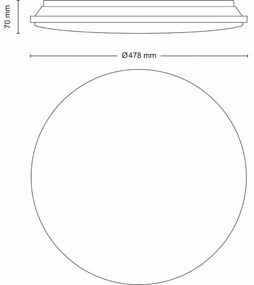 Philips 8720169196131 Lampa sufitowa LED Wincel 40W 4300LM 2700-6500K 48 cm IP20, biały + sterownik