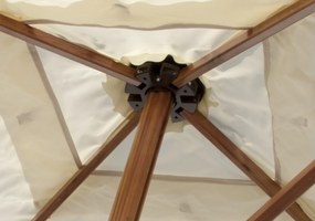 Gastro Magic Junior Alu Wood 2 x 2 m - parasol - Towar z drobną wadą (S248)