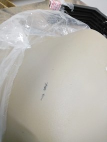 PROMOCJA Beżowe krzesło BALI MARK z czarnymi nogami II. jakość