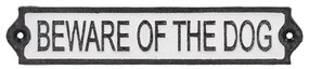 Żeliwna tabliczka 26x5 cm Beware of the Dog – Esschert Design