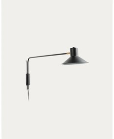 Czarny kinkiet ø 20 cm Aria – Kave Home