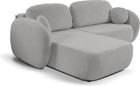 Masseno Narożnik AMICO z funkcją spania i pojemnikiem na pościel Narozniki L, Rozkładana sofa - Jasnoszary, ARAGON 83