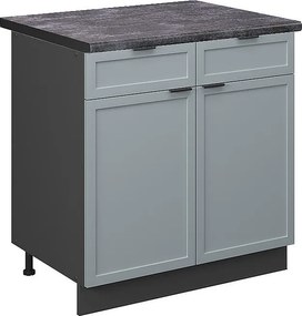 Szafka dolna do kuchni jasnoniebiesko-szary 80x60x82 fame-line