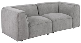 Jasnoszara sofa modułowa Bonami Selection Fairfield, 208 cm