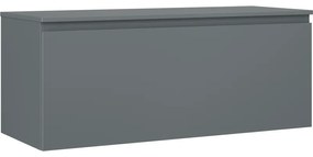 Mexen Orio szafka łazienkowa podumywalkowa 120 cm z blatem, 1 szuflada, grafit mat - 91A10-12047-1-BFC66