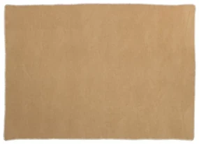 Koc z mieszanki wełny w kolorze ochry 140x200 cm Ylva Ochre – Pappelina