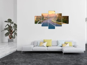 Obraz - Podróż o wschodzie słońca (125x70 cm)