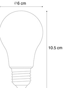 Set van 5 E27 LED lampen A60 helder 3W 320 lm 2700K