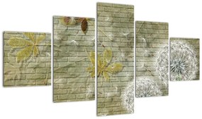 Obraz - Dmuchawce unoszone wiatrem (125x70 cm)