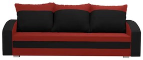Kanapa sofa 3 os z funkcją spania KING Kremowy/Czarny
