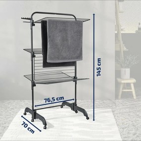 Leifheit Suszarka piętrowa Comfort Tower 420 Black 81691