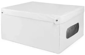 Compactor Pudełko do przechowywania składane z pokrywą SMART, 50 x 40 x 25 cm, biały, S