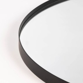 Lustro okrągłe NOOR, metalowa rama, Ø 80 cm