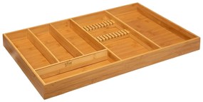Organizer na sztućce do szuflady, bambus, 58 x 38 cm