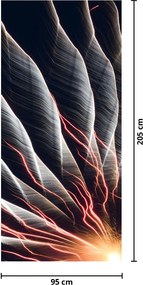 Fototapeta na drzwi - Wyładowanie światła (95x205cm)