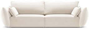 Beżowa aksamitna sofa 208 cm Vanda – Mazzini Sofas