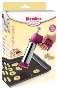 Pistolet z nakładkami do porcjowania ciastek Metaltex Bisquick