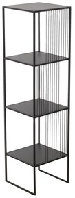 Metalowy regał Cindy, 4 półki, 115 x 30 cm