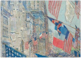 Obraz - Childe Hassam, Allies day, reprodukcje (70x50 cm)