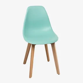 Zestaw 4 Krzeseł Do Jadalni Scand Nordic Verde Jade - Sklum