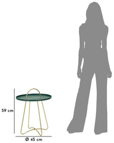 Metalowy stolik GRENT, Ø 45 cm