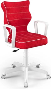 Krzesło obrotowe z podłokietnikami Norm White rozmiar 6 (159-188 cm)