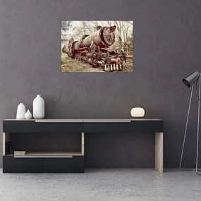 Historyczny wizerunek lokomotywy (70x50 cm)
