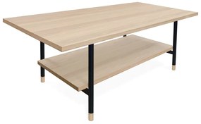 Naturalny stolik z blatem w dekorze dębu 60x120 cm Jugend – Woodman