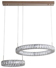 Zuma Line MD3713-2-3GT - Lampa wisząca na linkach GIRONA LED/36W/230V, kolor różowego złota