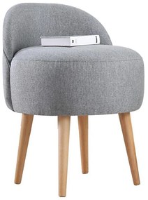 Pufa NIKI, śr. 46 cm, szara