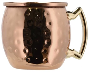 Stalowe kubki zestaw 4 szt. w kolorze miedzi 80 ml Moscow Mule – Lyngby Glas