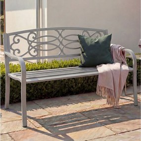 Ławka ogrodowa MCW-F44,  szara