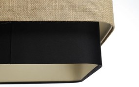 Lampa wisząca KWADRO DUO 005 51x47cm jutowa/czarna BPS KONCEPT