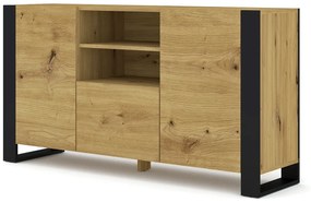Duża Komoda Do Salonu Dąb Artisan L7-K02
