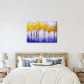 Obraz żółtych drzew (70x50 cm)